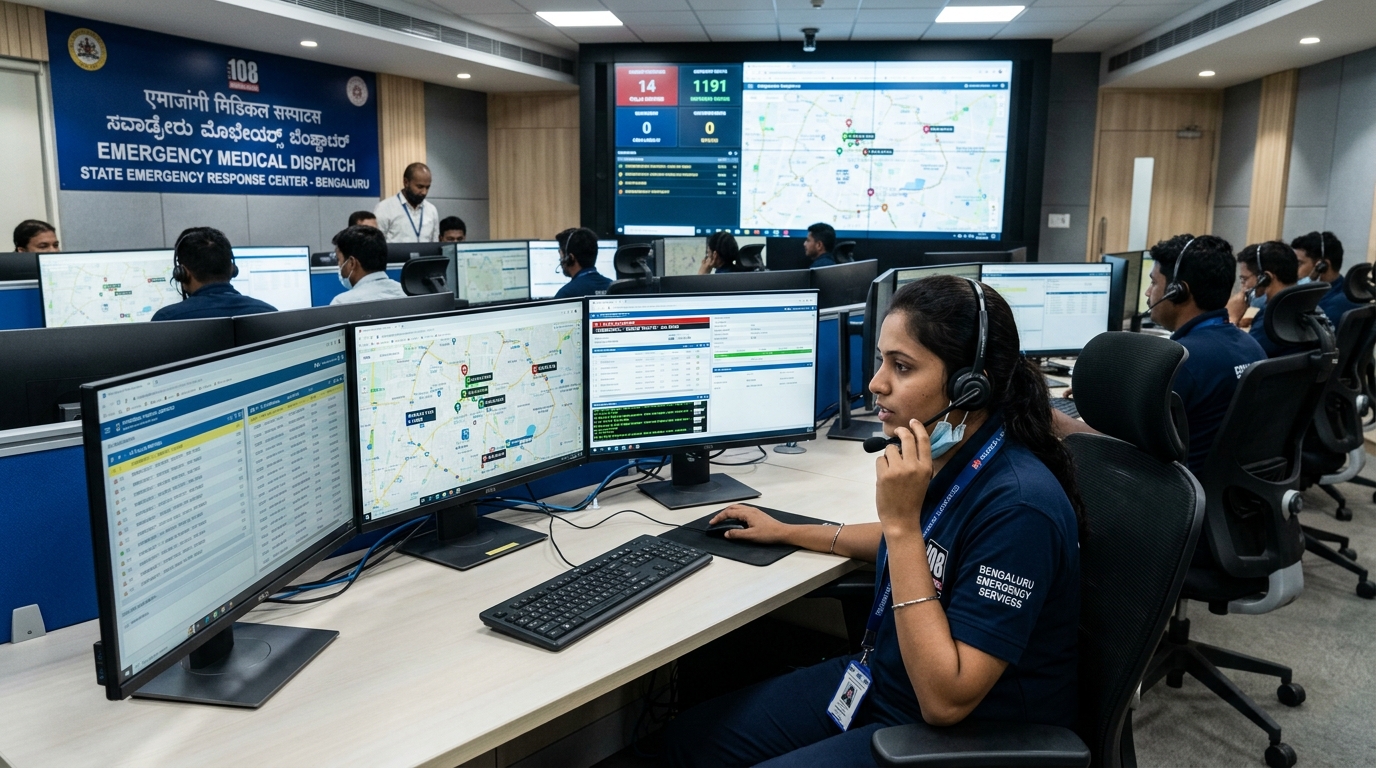 Prakruthi central dispatch control room